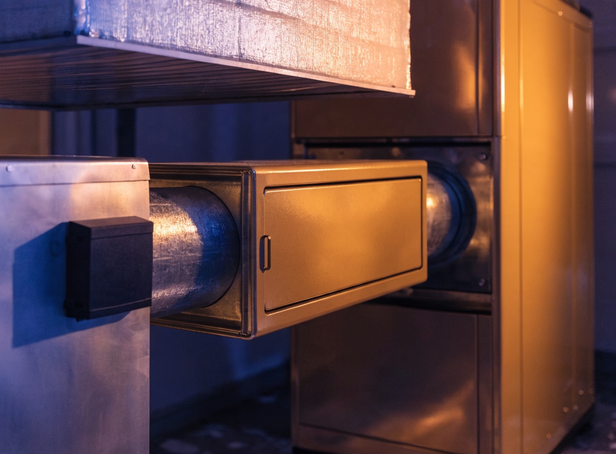 Sealed high-efficiency media filter cabinet integrated with a residential furnace return duct